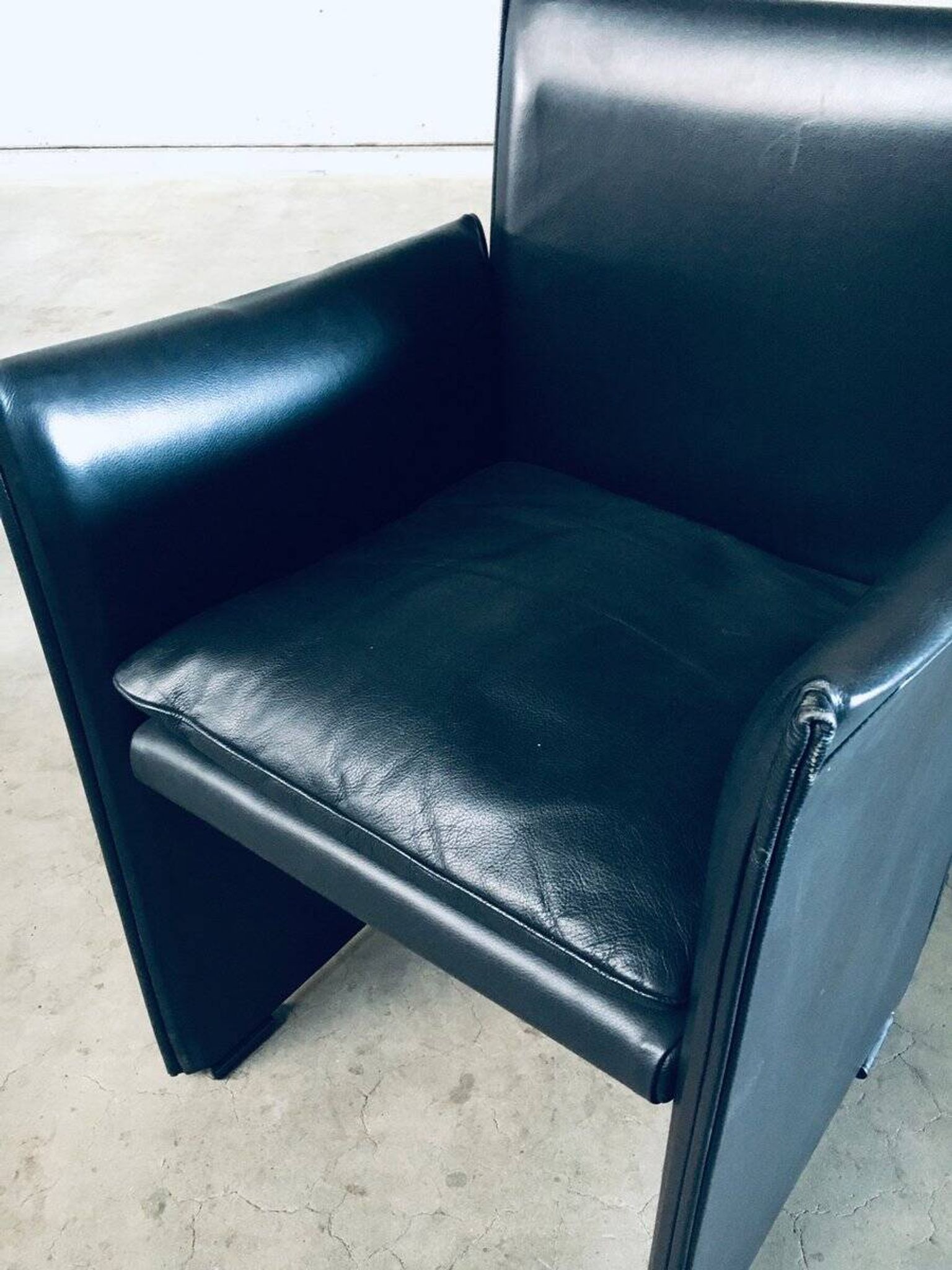 Postmodern Model 401 Break Armchairs by Mario Bellini for Cassina, Italy, 1980s, Set of 6