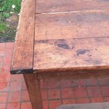 Farm table and pair of benches