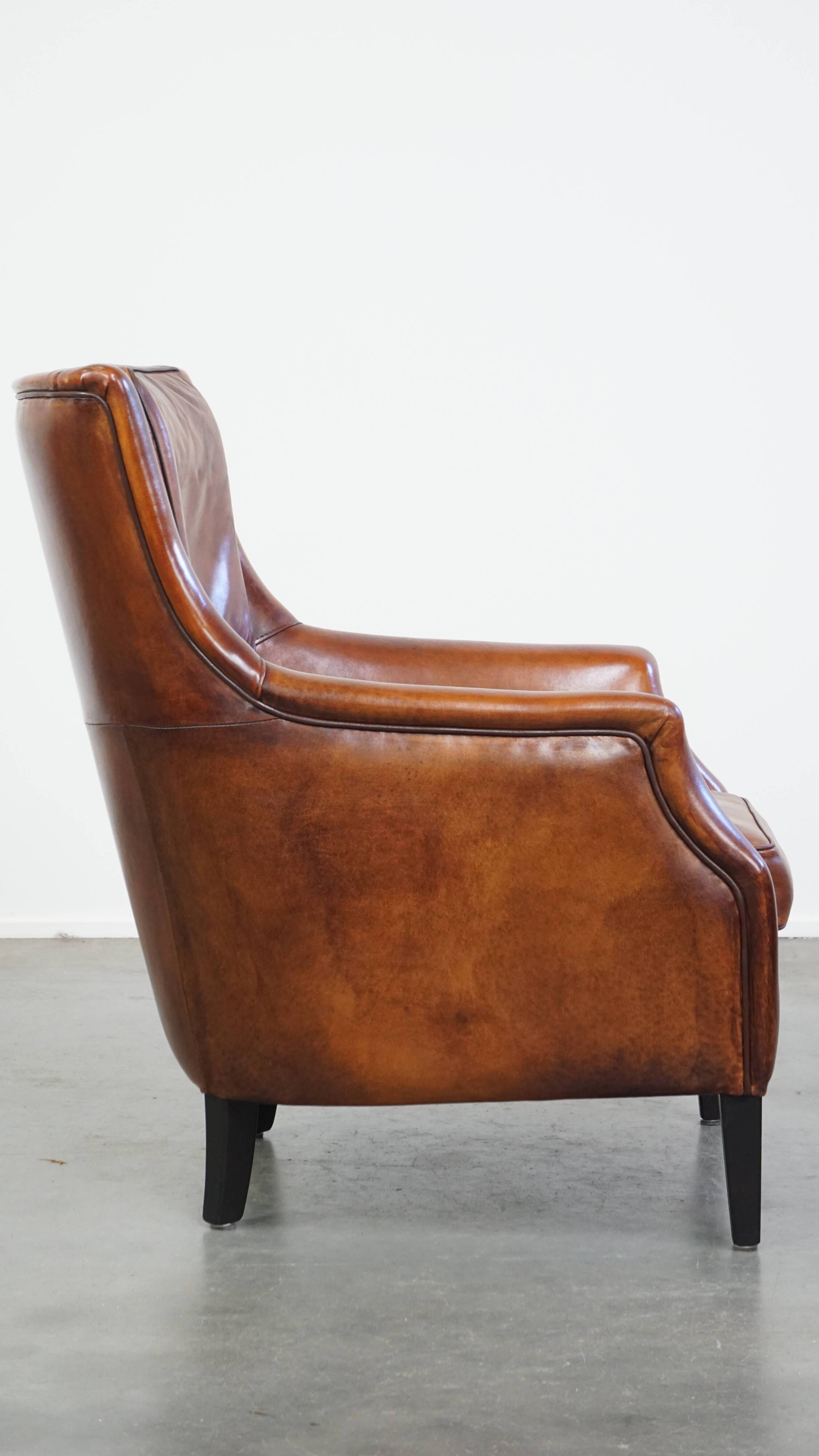 Fauteuil en cuir de mouton