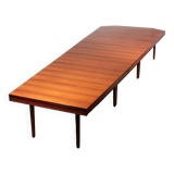 XXXL Mid-Century Teak Conference Board table from Volvo Stockholm 1960 from NK Inredning Stockhlom