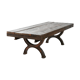 Table basse en fonte et bois