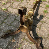 Old bronze floor lamp foot