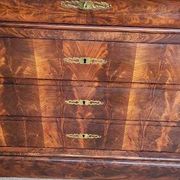LOUIS XVI COMMODE IN MAHOGANY WITH 3 DRAWERS FROM THE 19TH CENTURY