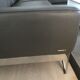 Grey leather corner sofa Roche Bobois, removable.