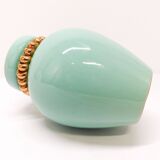 Pol Chambost vase in green earthenware 1950