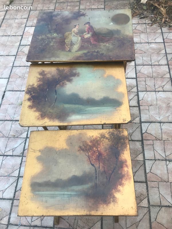 Tables gigognes Napoleon III late 19th century