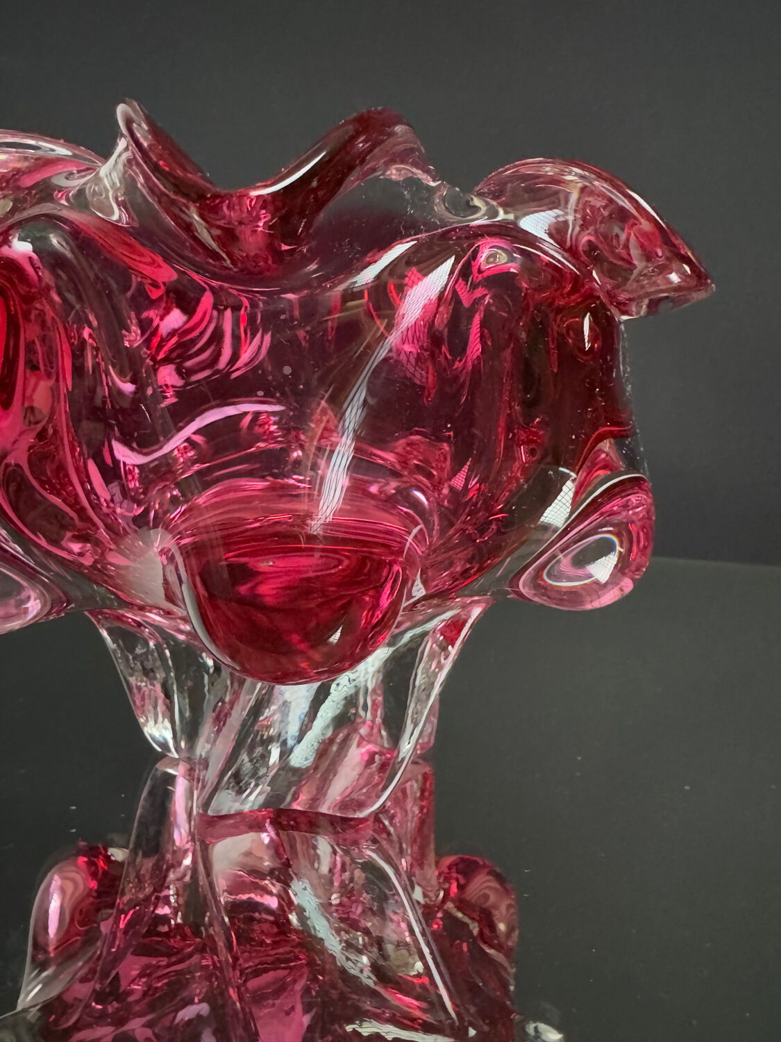 Blown glass catchall by Josef Hospodka from the 1960s.