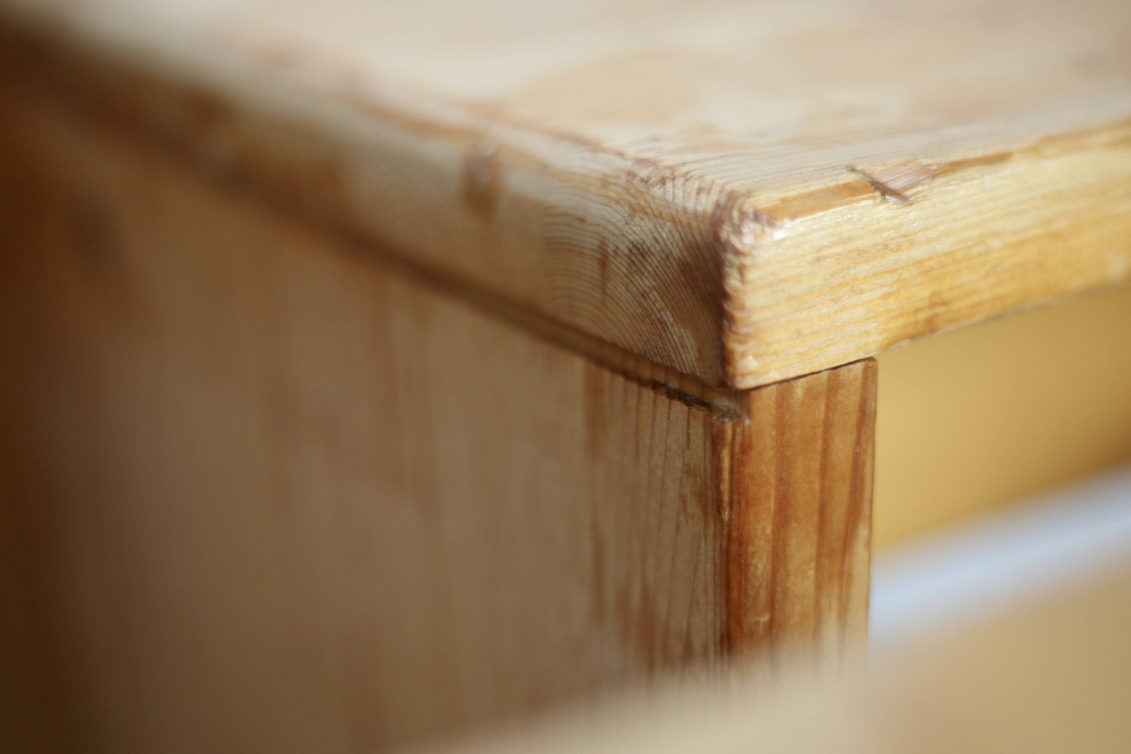 Selection by Charlotte Perriand for Les Arcs, set of 5 pine stools. France, circa 1960