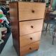 Wooden chest of drawers