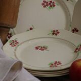 Set of 6 ceramic dessert plates
