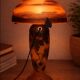 Lampe en verre- art nouveau