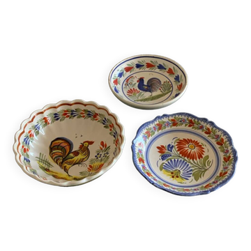 Lot of Quimper plates