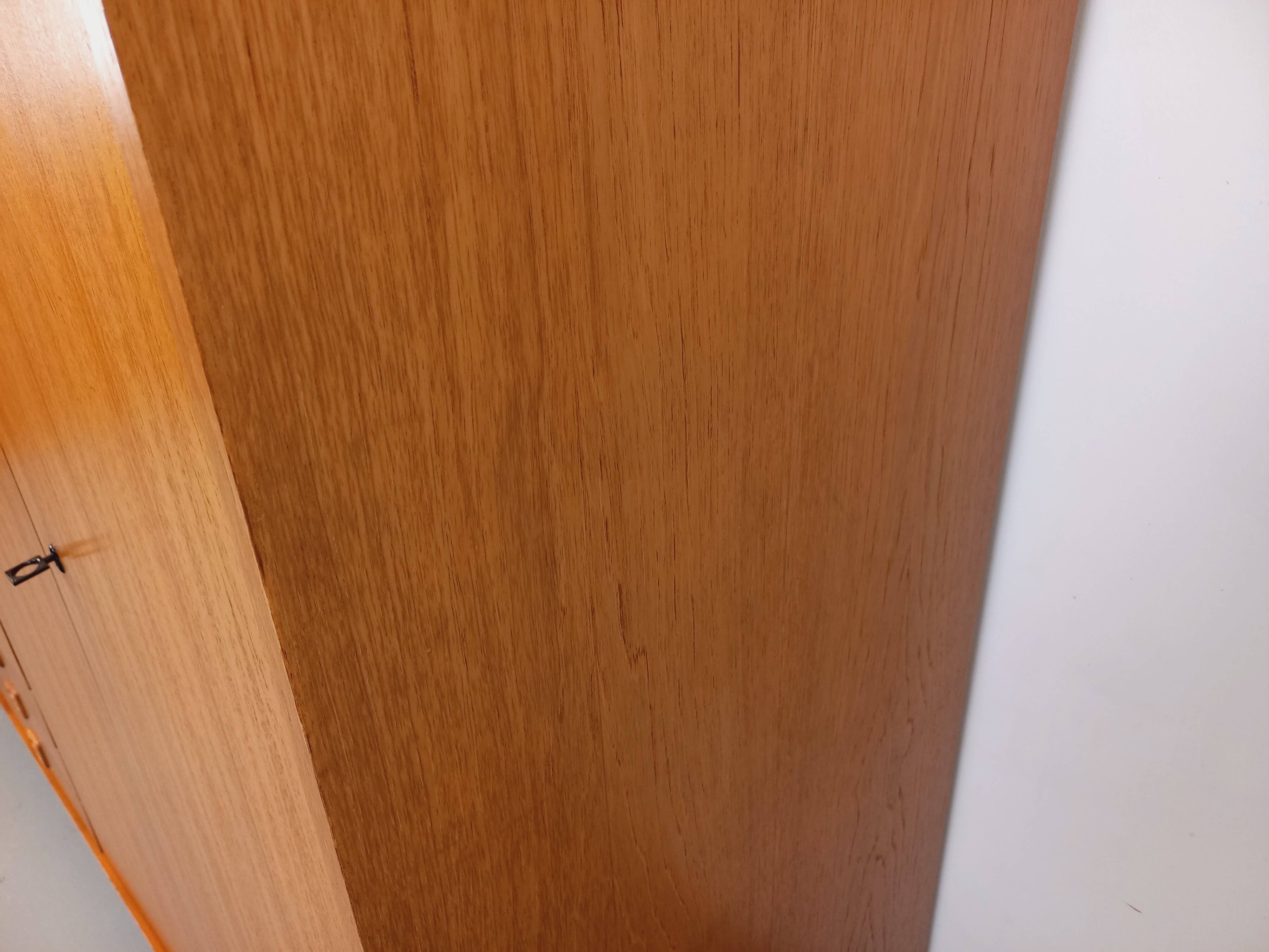 Vintage Scandinavian teak wardrobe from the 1960s.