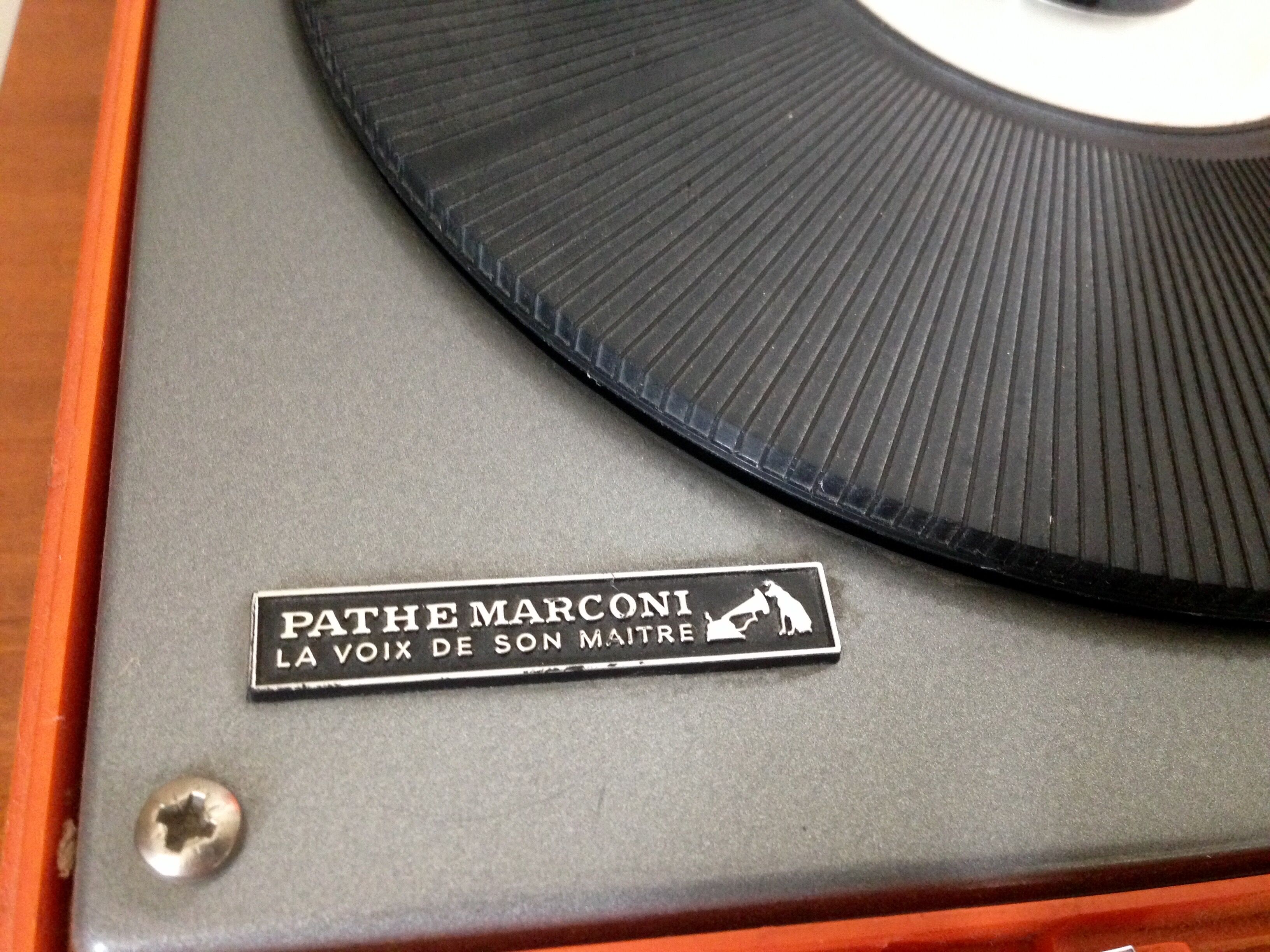 Platine vinyle, tourne disque Pathé Marconi années 70