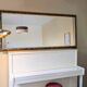 Vintage bevelled panoramic mirror