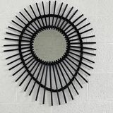 Rattan sun mirror