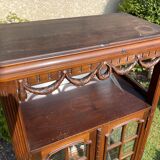 Music cabinet in walnut style Louis XVI
