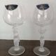 2 verres à eau en cristal de Royales de Champagne - Vénus et Bacchus