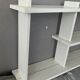 White vintage wall shelf