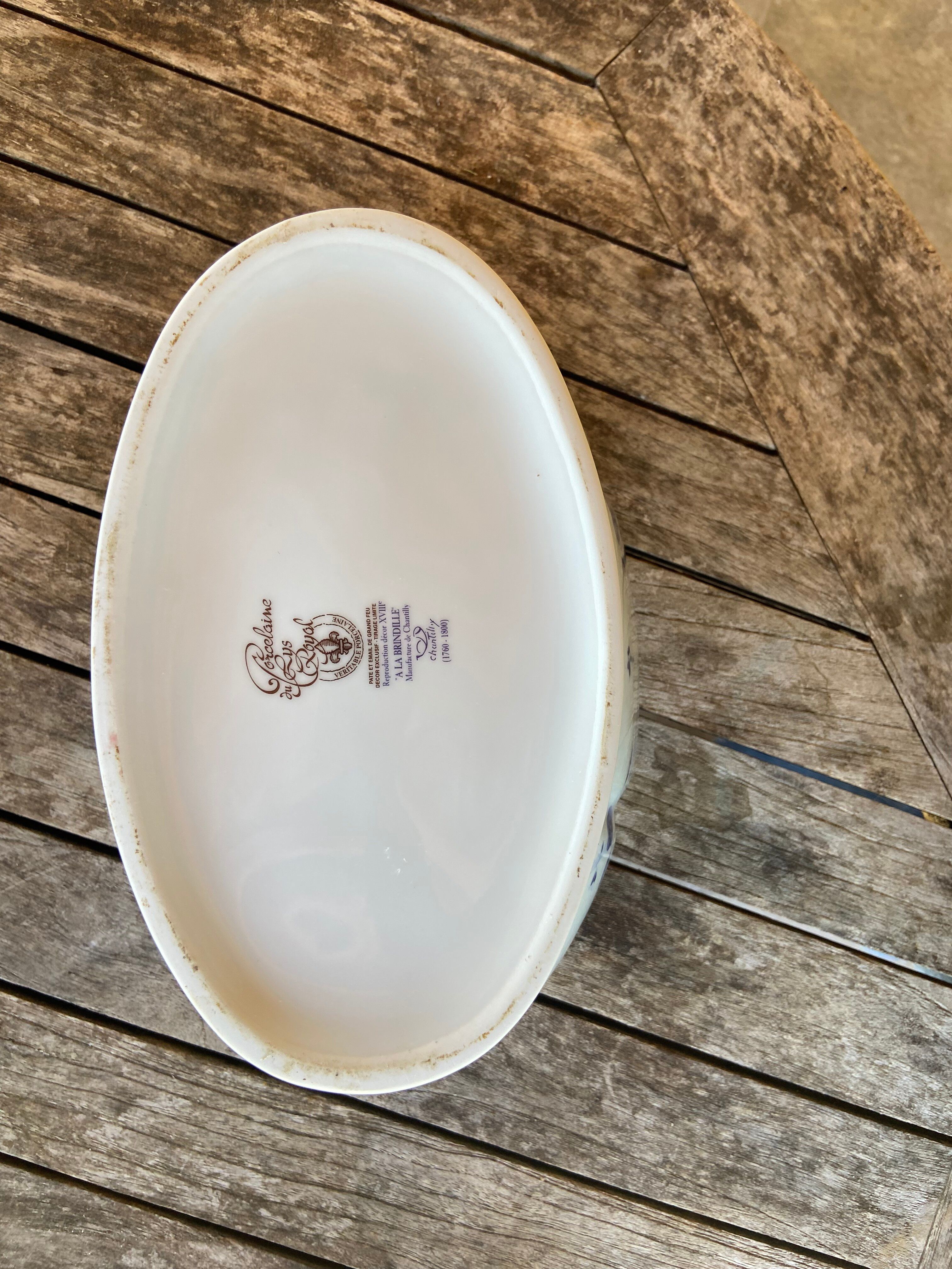 Vintage jardinière Sologne porcelain "Royal Brindille" – model Ch