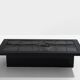 Brutalist Belgian ceramic lacquer coffee table Erik Deforce 1977