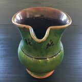 Olive green Provençal pitcher