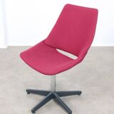 Pink Shell Swivel Chair by Niko Kralj for Stol Kamnik, 1970s