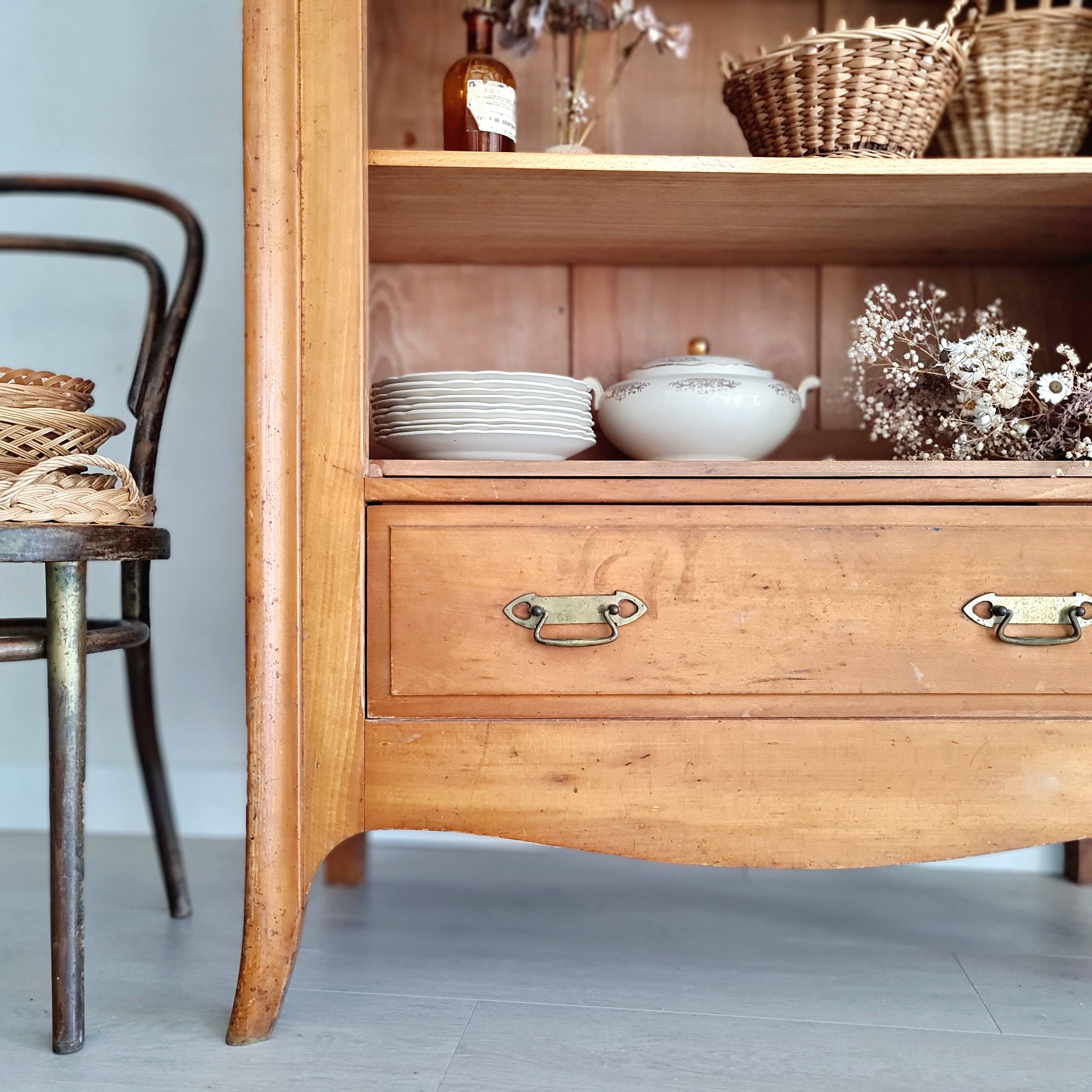 Art Nouveau bookcase hosiery cupboard