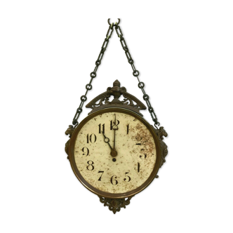 20th century bronze and brass wall clock