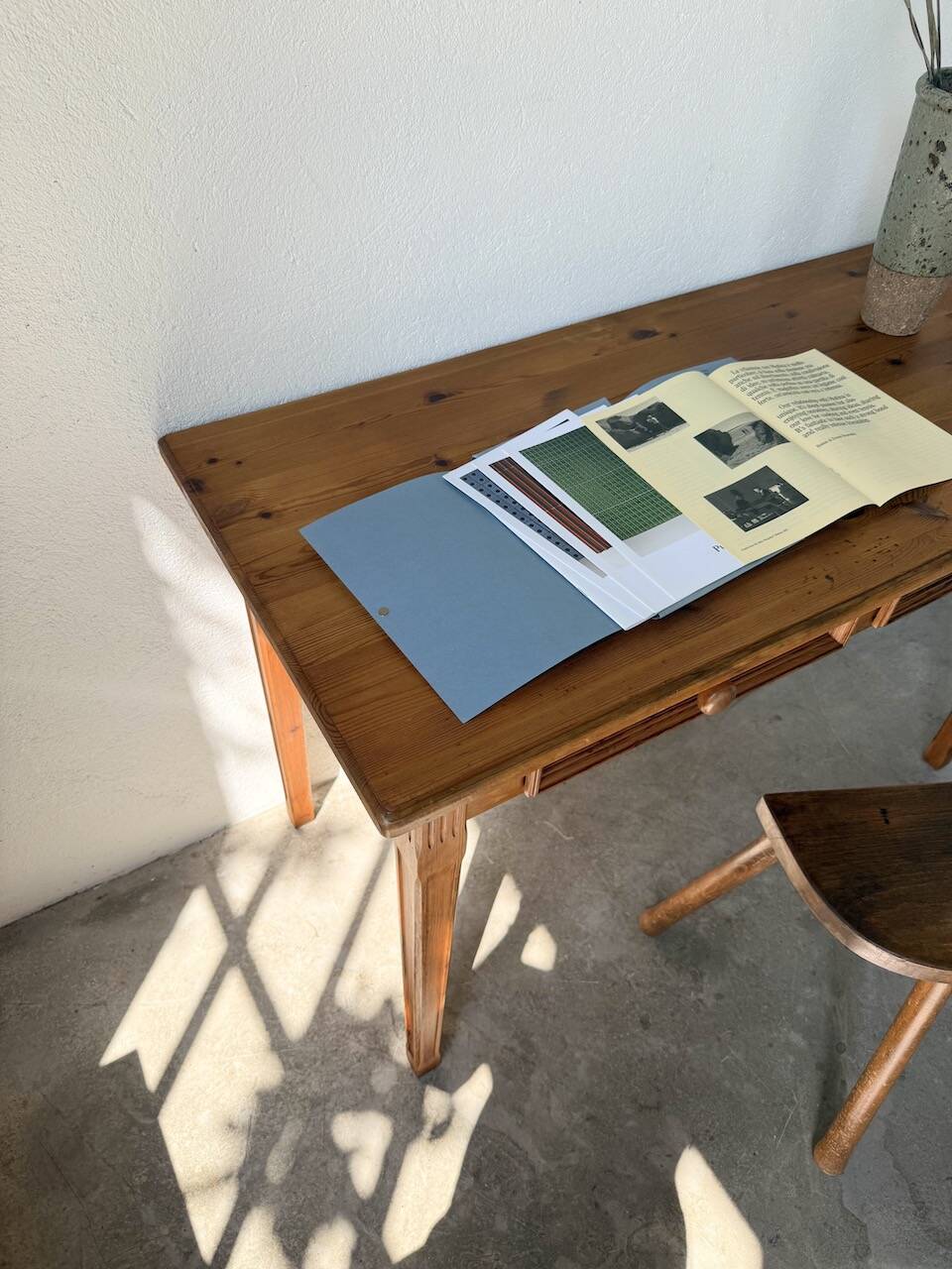 English style pine desk