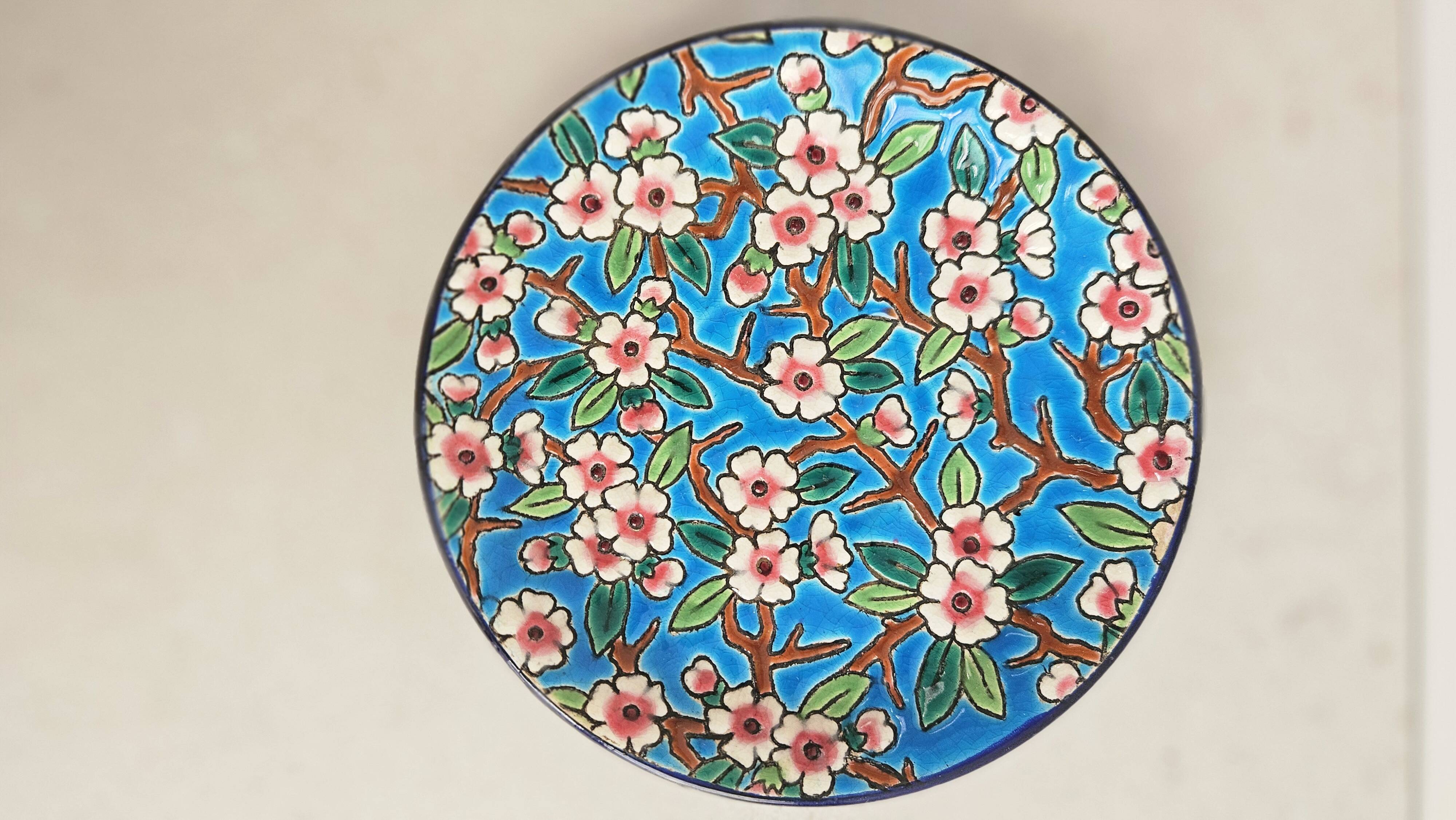 Complete tea/coffee service in Longwy enamel.