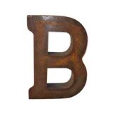 Industrial letter "B" in iron