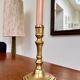 Vintage gold metal candlestick