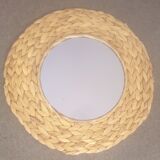 Mirror in raffia 36 cm