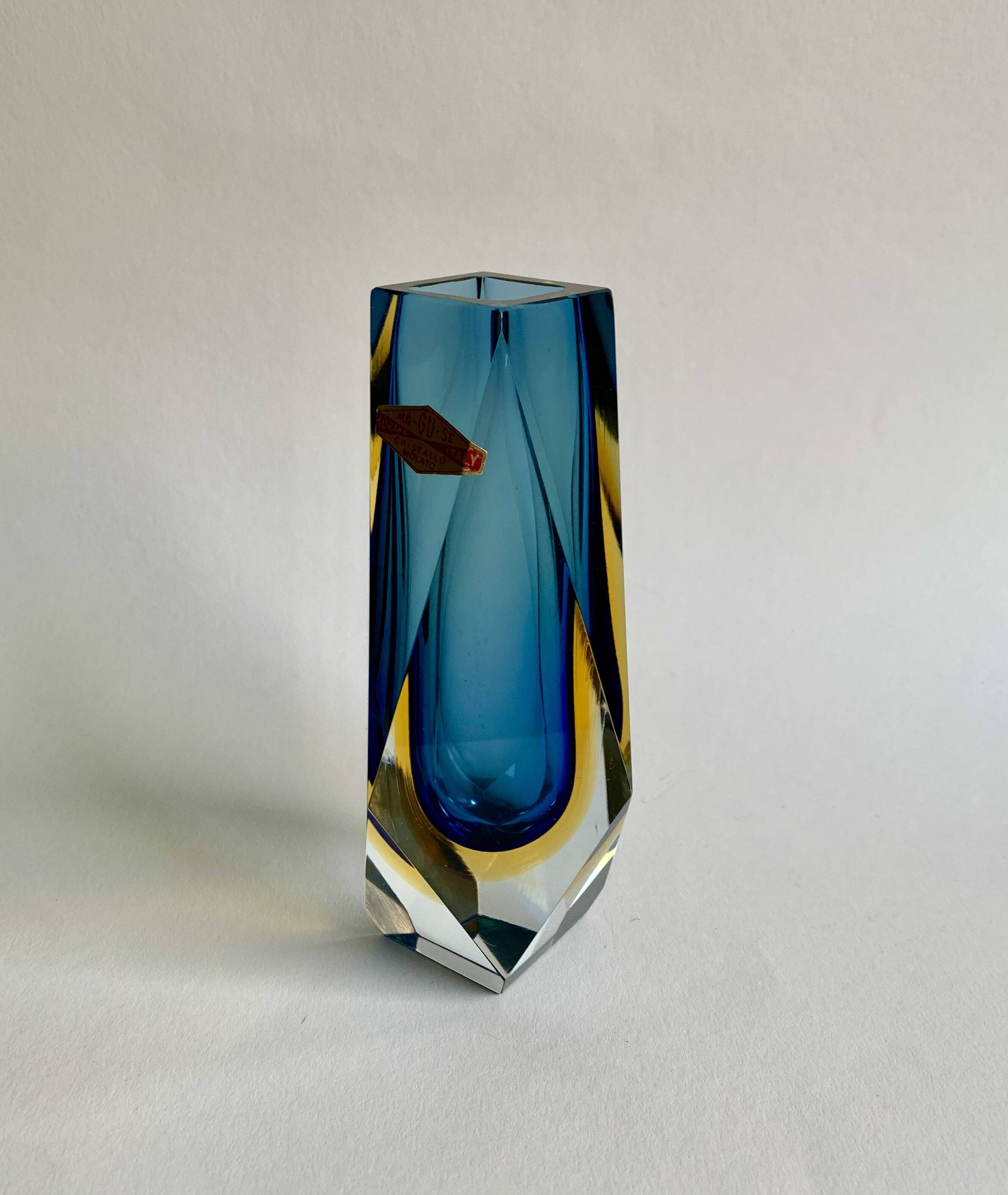 Vase by F. Poli for Murano, Italy, 1970s