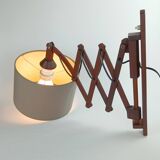 Scandinavian teak accordion lamp from the 1960s.
