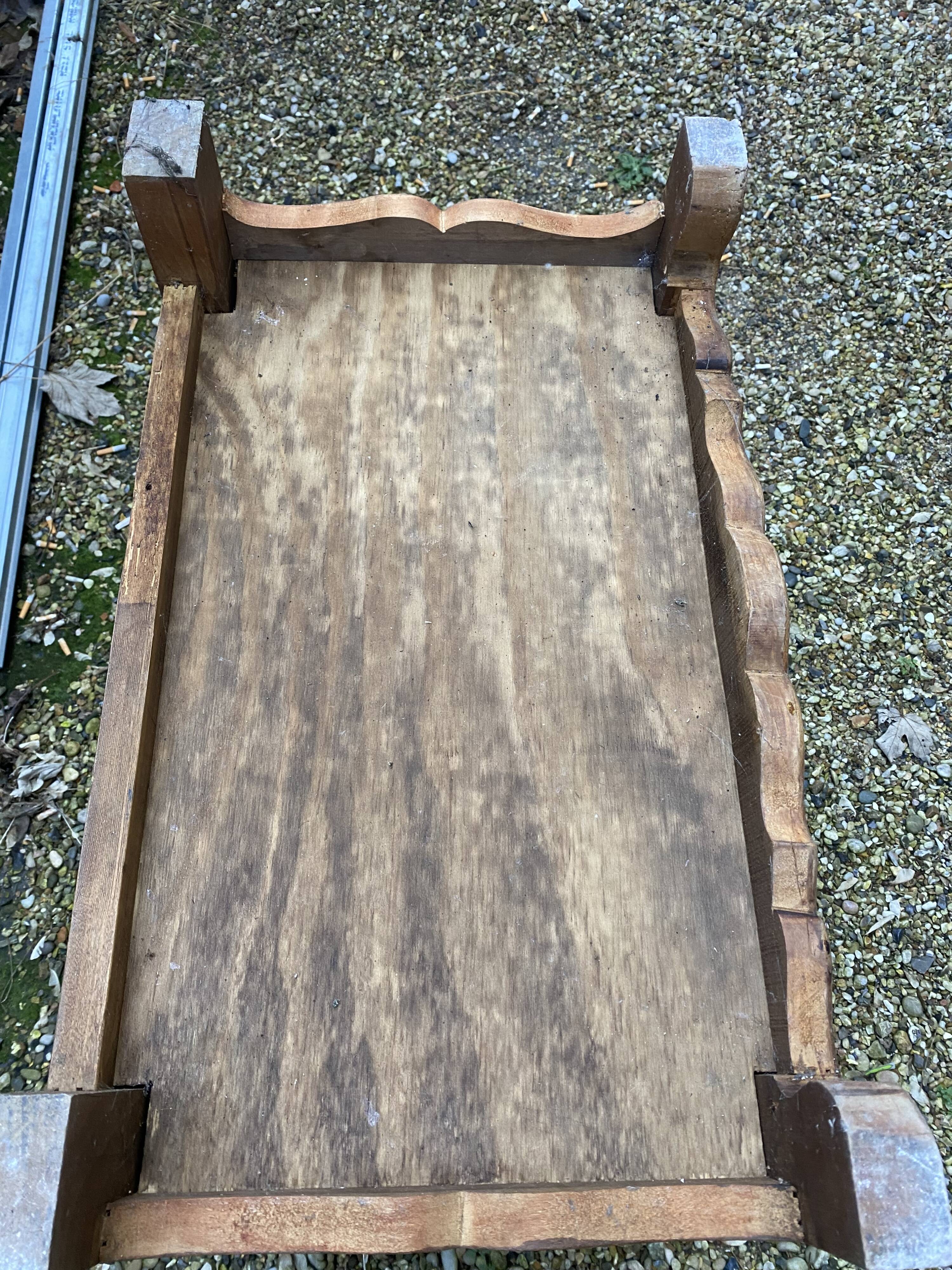 Cherry wood jam cupboard with 1 door and 1 drawer