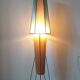 Rare Midcentury Rocket Floor Lamp, Metal and Straw, German Design