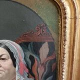 Peinture du xixème, portrait de femme