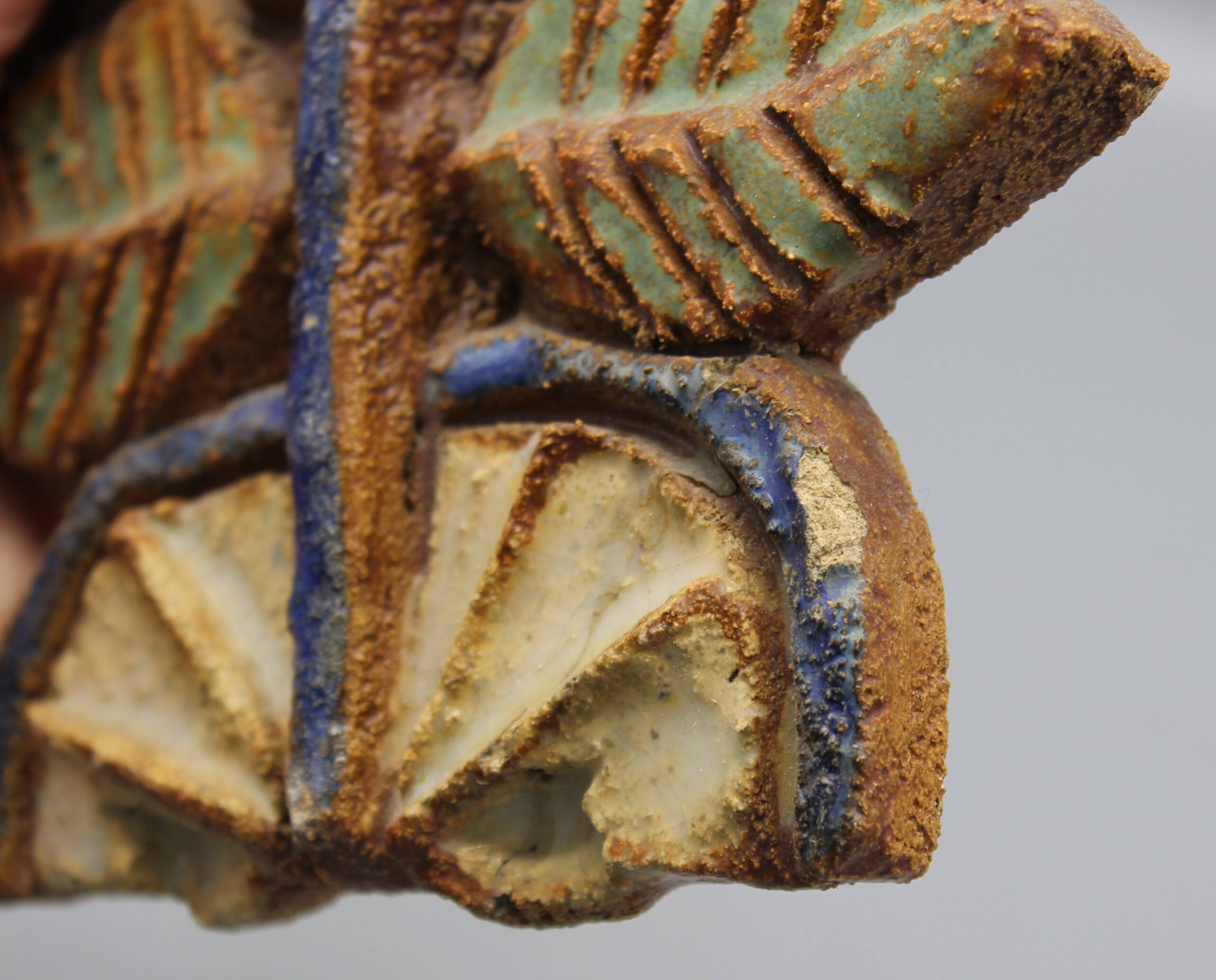 Enameled stoneware wall plaque - the argonauts - vallauris design circa 1950 1960