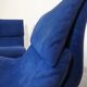 Chaises Saporiti Onda - daim bleu
