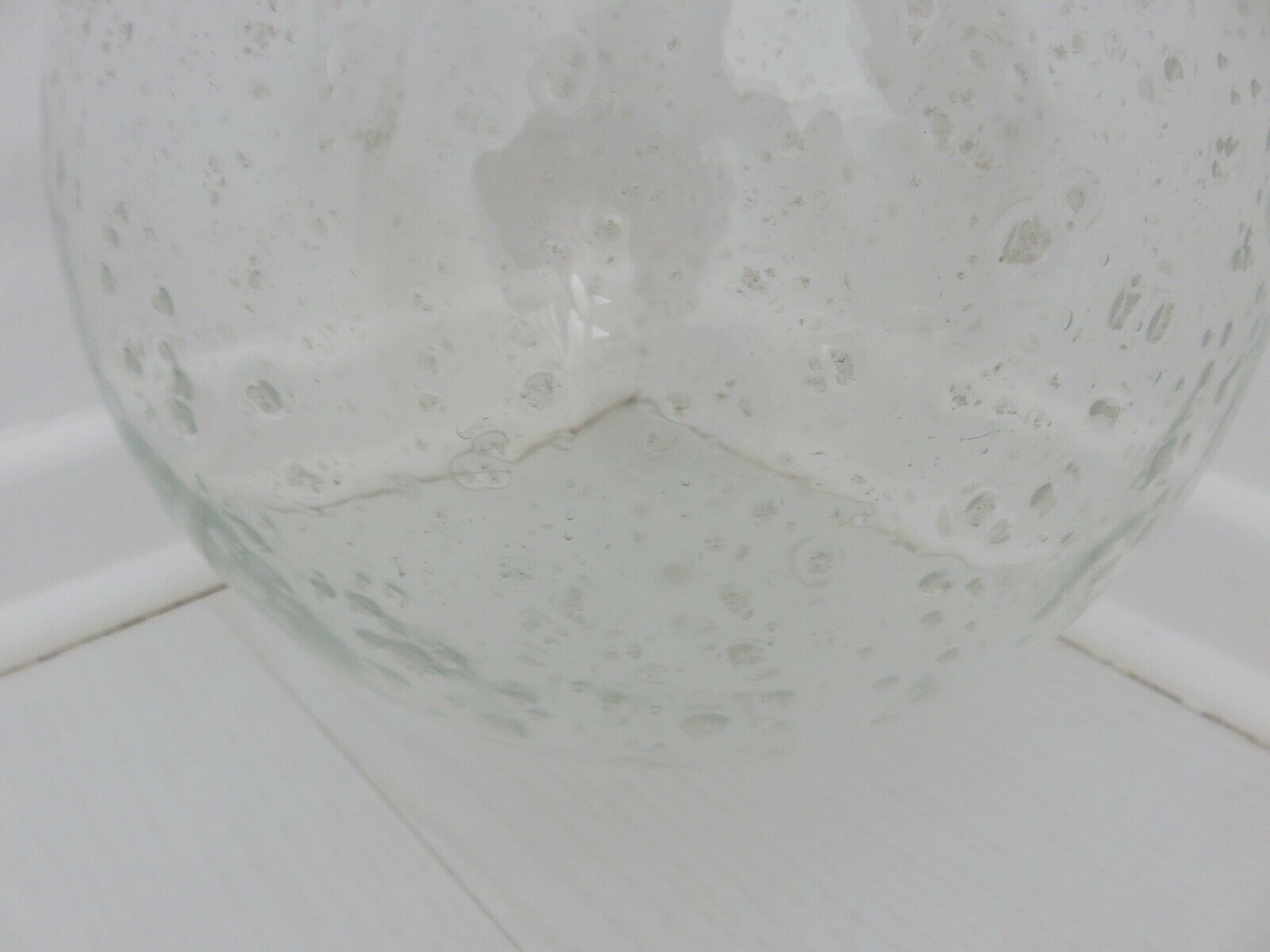 Suspension Raak amsterdam en verre bullé et métal chromé années 70