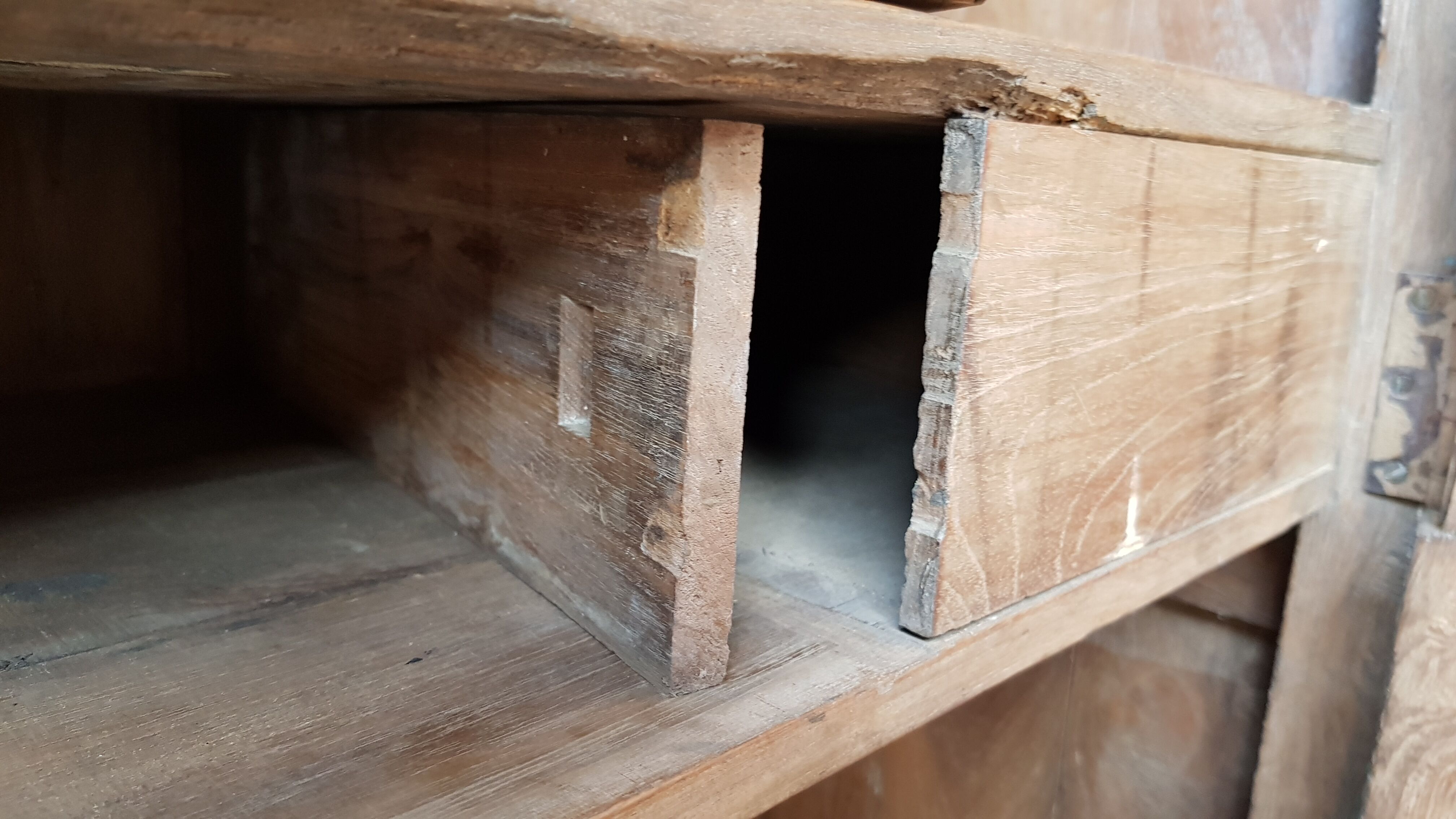 Burmese teak cupboard cabinet
