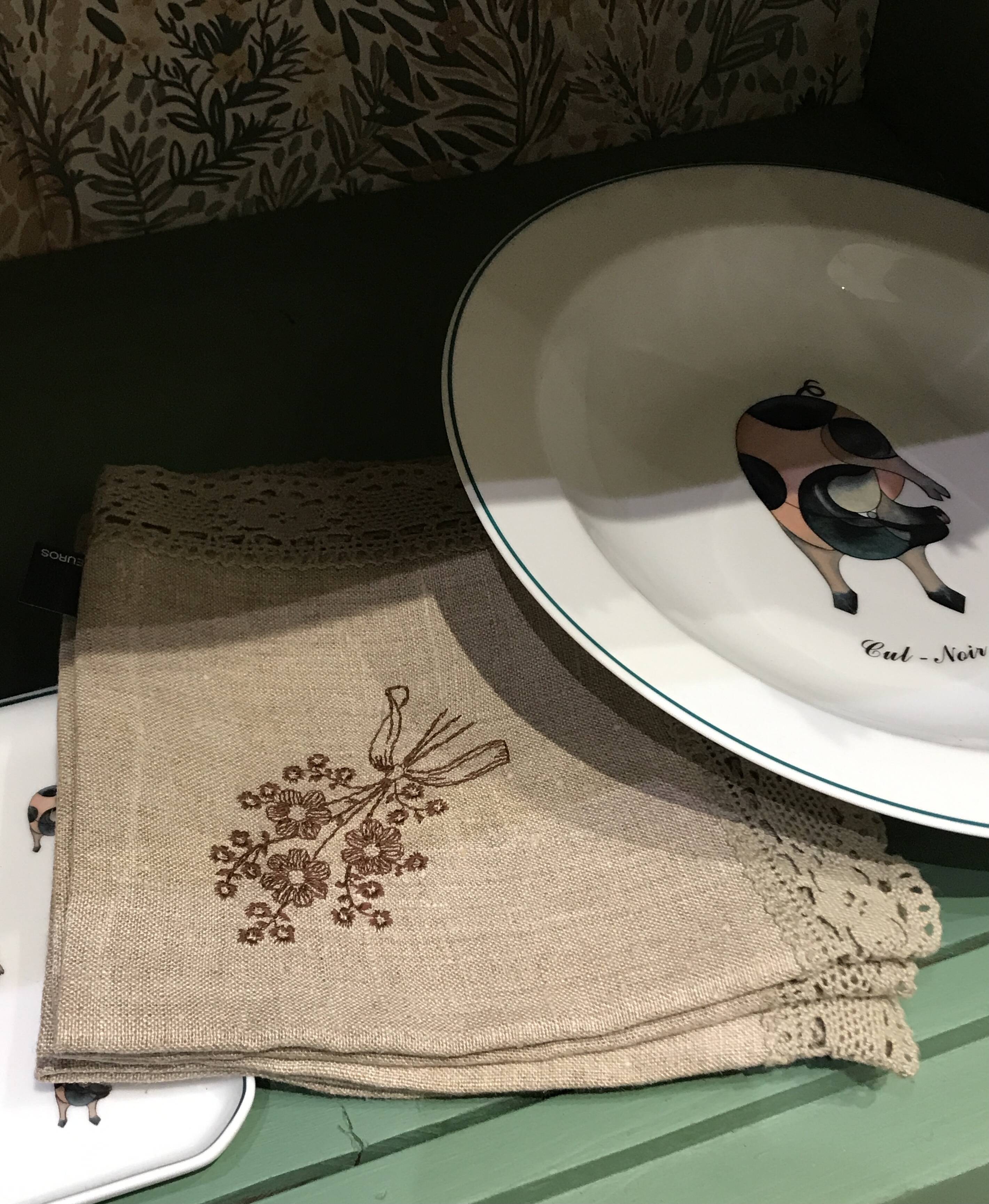 Embroidered and crocheted napkins Poland