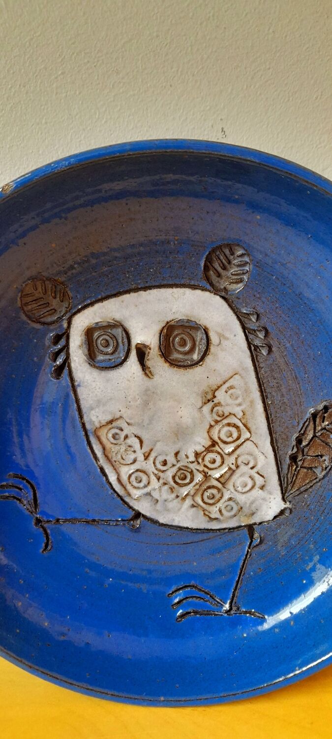 Empty owl ceramic pocket from Dour 60s