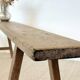 Large raw workshop bench with dowels - wabi-sabi spirit 175 cm