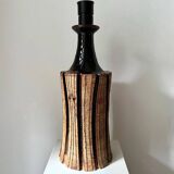 Large brutalist table lamp by Lene Regius, Denmark, 1970s