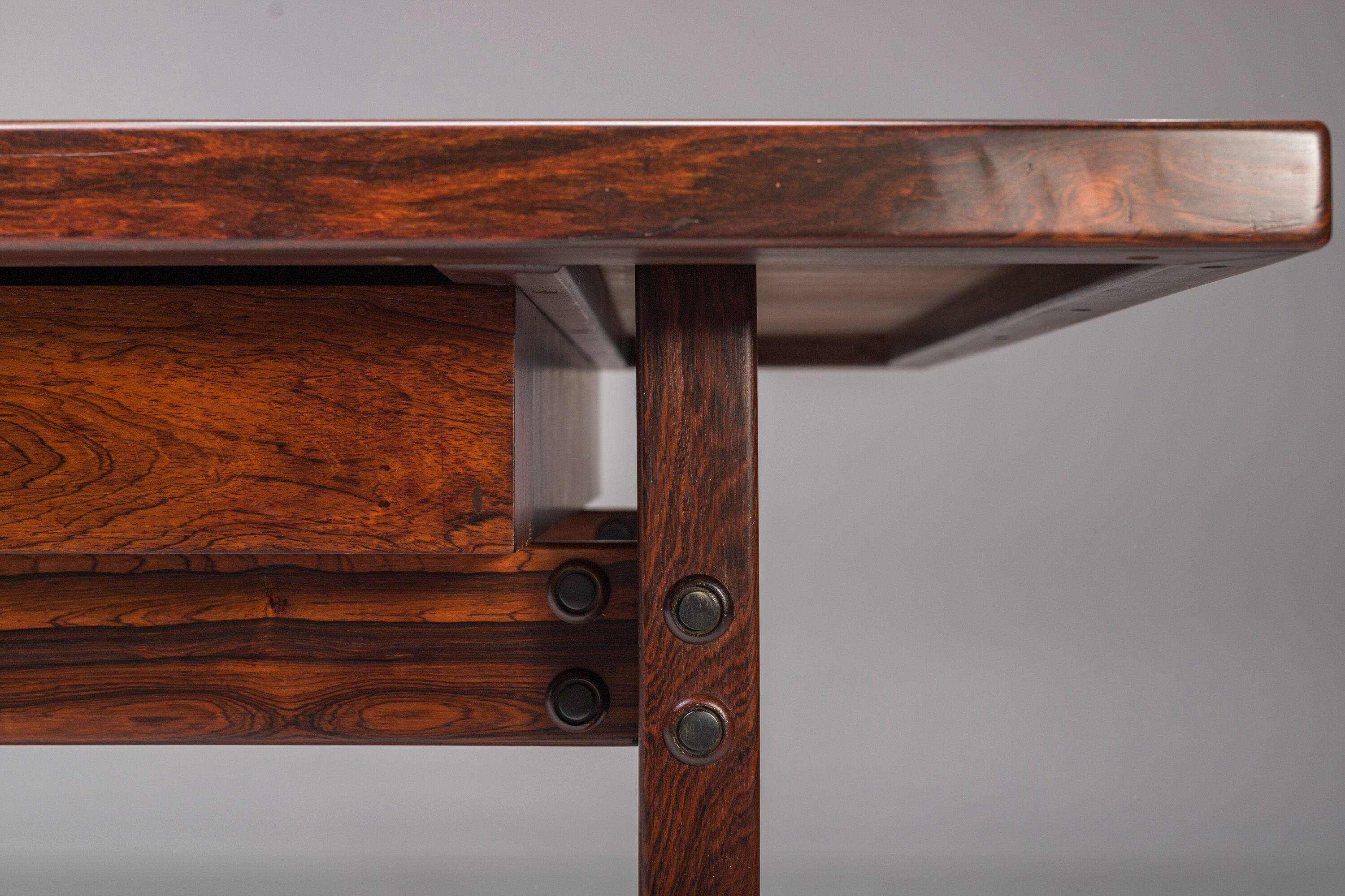 Mid-Century Modern Jacaranda Itamaraty Desk by Sergio Rodrigues for Oca, Brazil, 1960s