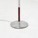 Rosewood & aluminium floor lamp