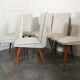 Set de 6 chaises skaï 1960